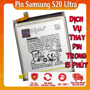 Pin Webphukien cho Samsung Galaxy S20 Ultra Việt Nam - EB-BG988ABY 5000mAh Pin Webphukien cho Samsung Galaxy S20 Ultra Việt Nam - EB-BG988ABY 5000mAh